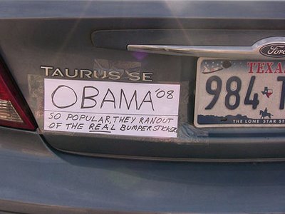 Funny Obama Bumper Sticker on Toujours Pour En Finir Avec Ce Petit Bumper Sticker Des Familles